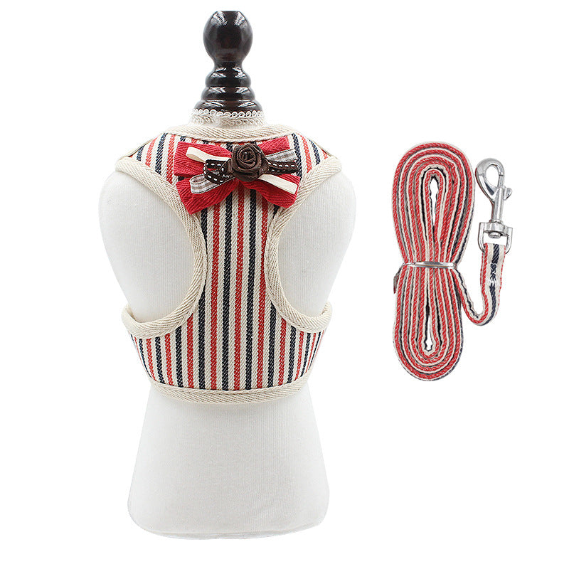 Adjustable Vest Style Pet Chest Strap Leash Harness