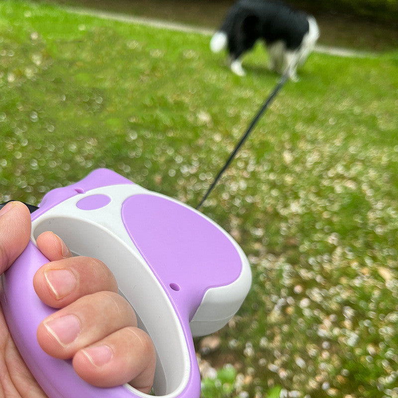 LED Light Retractable Pet Rope Control Leash