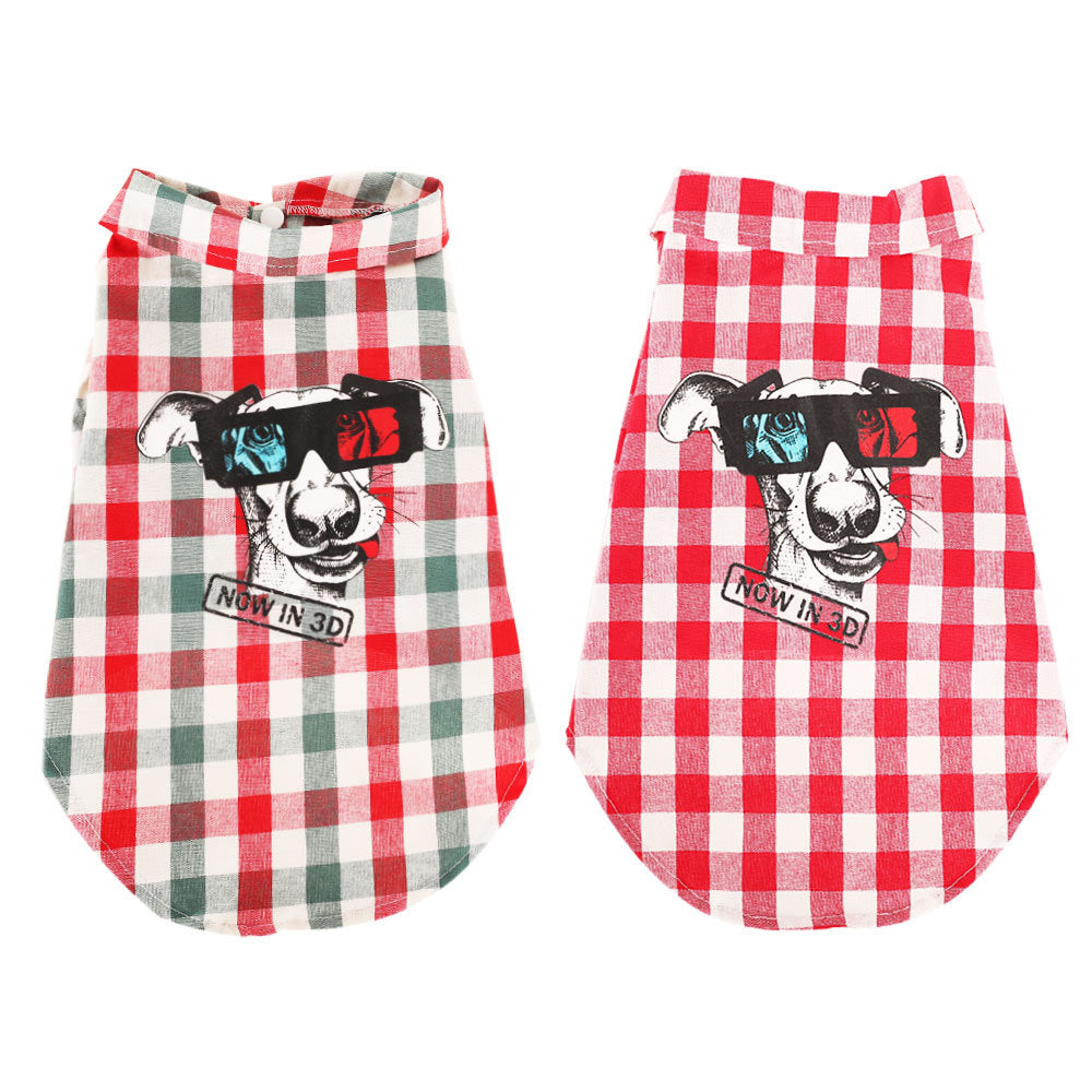 Plaid Pet Shirt