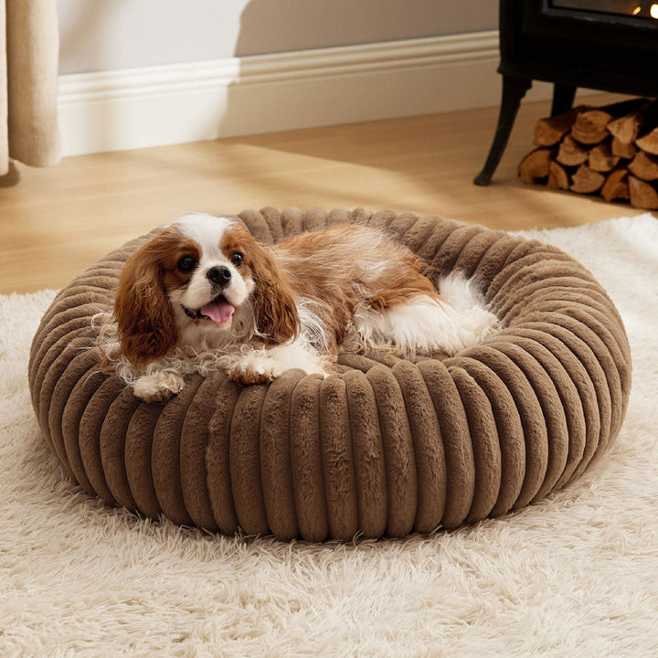 Pet Plush Winter Warm Round Fur Nest Bed House Mat