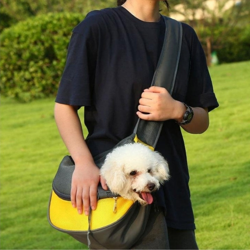 Mesh Pet Shoulder Sling Carrier Tote Bag