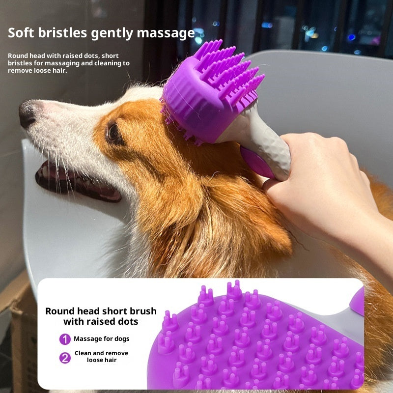 Pet Shower Bath Brush Floating Hair Cleaning Grooming Tool