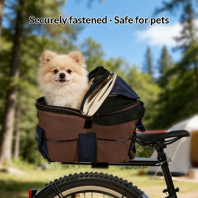 Foldable Canvas Bicycle Rear-Seat Carrier/Bag