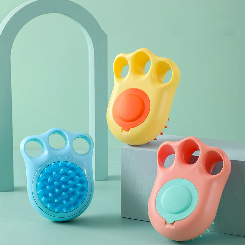 Pet Bath Massage Brush Claw Cleaning Grooming Comb Tool