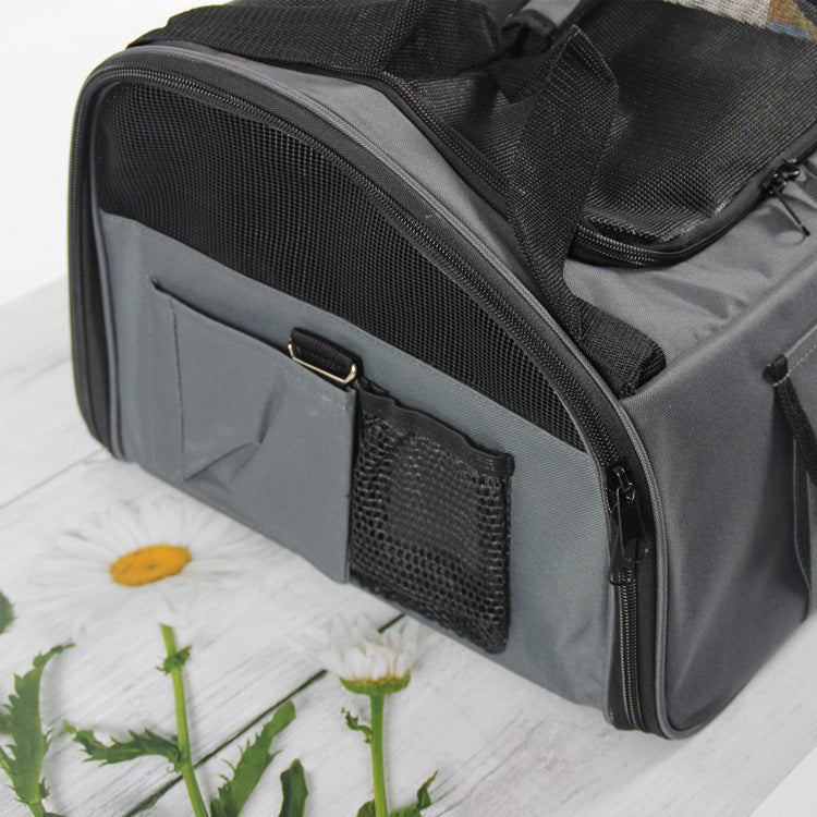Folding Hammock Car Seat Pet Carrier Travel Bag for Small Pets