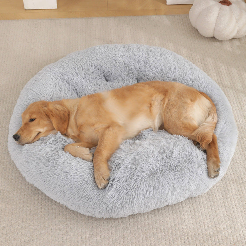 Pet Round Plush Warm Sleeping Bed Mat House