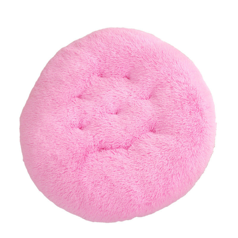 Pet Round Plush Warm Sleeping Bed Mat House