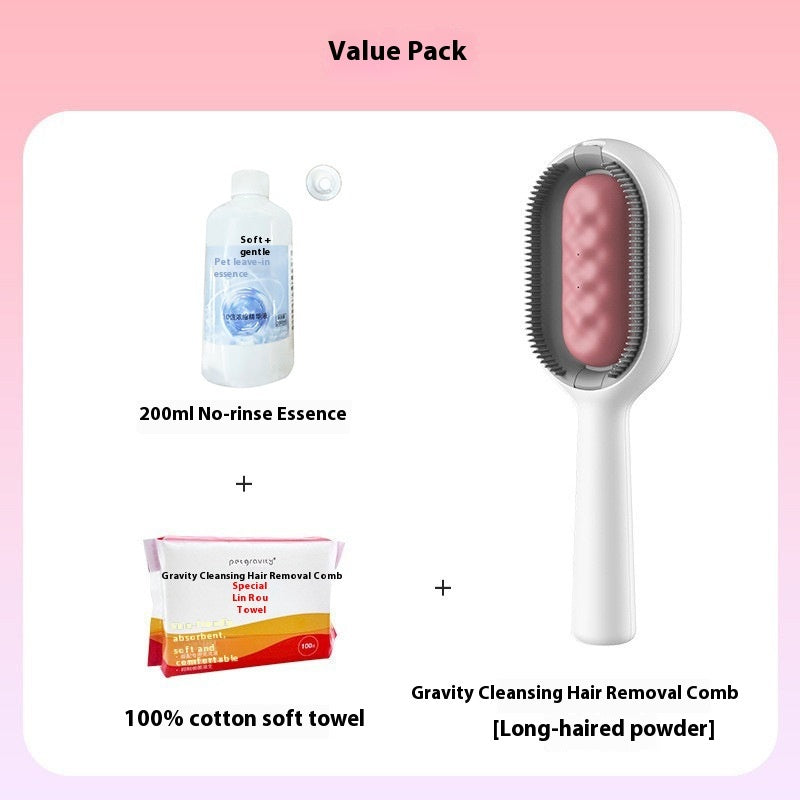 Pet Grooming Brush Dematting Floating Hair Remover Cleaning Tool