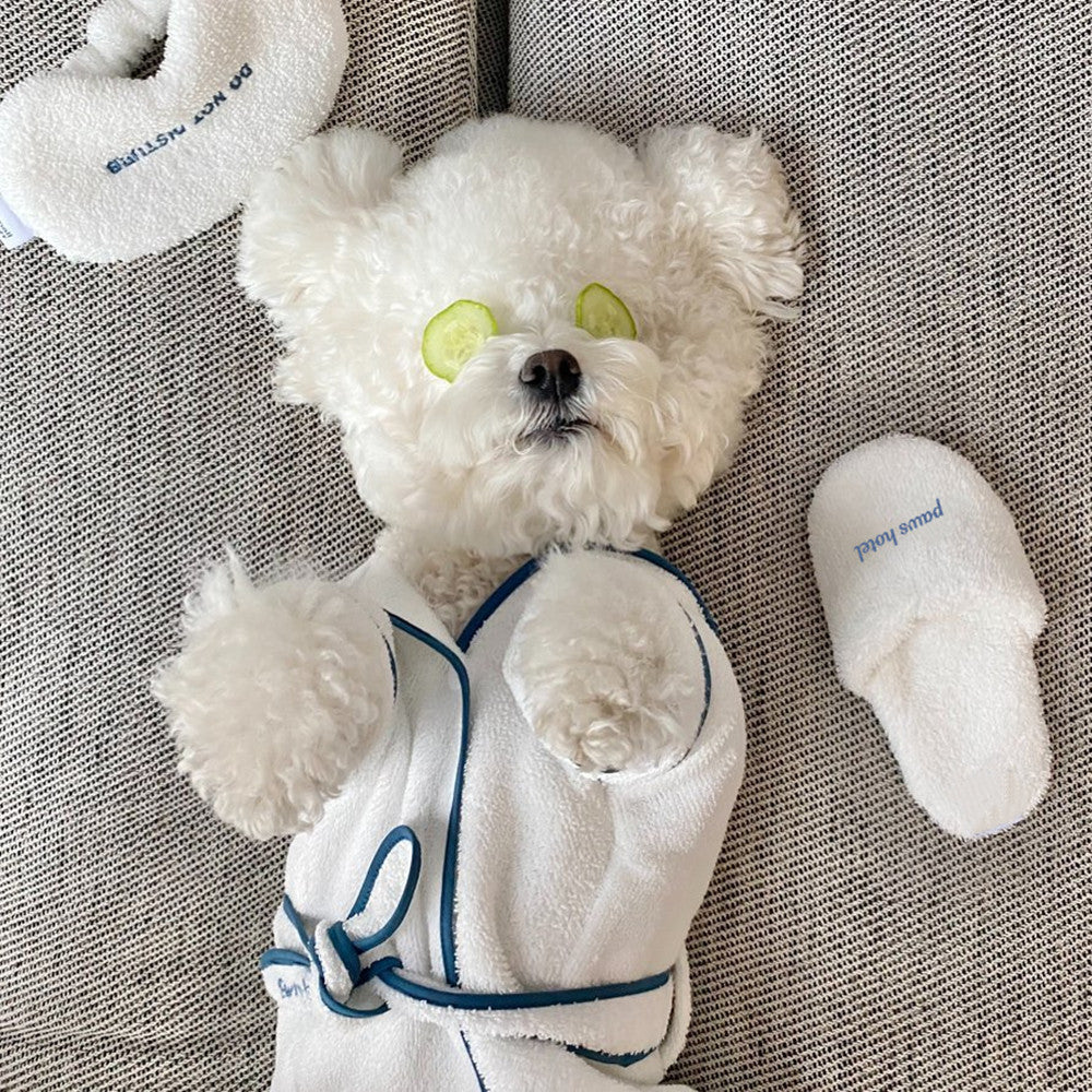Pet Bath Towel Bathrobe Photo Prop Set