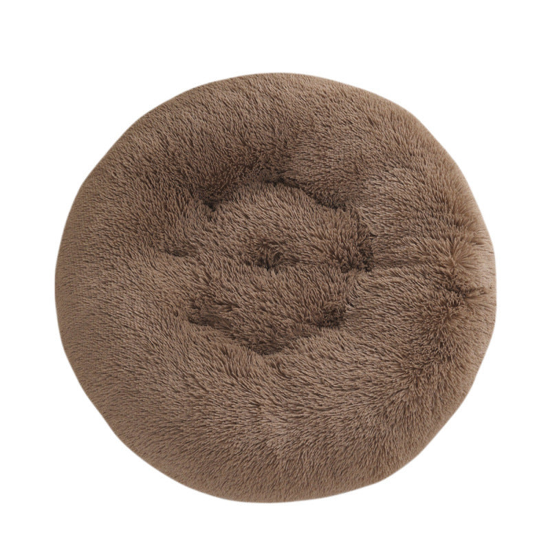 Pet Round Plush Warm Sleeping Bed Mat House