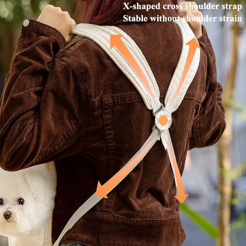 Cross Chest Pet Carrier Backpack Travel Bag