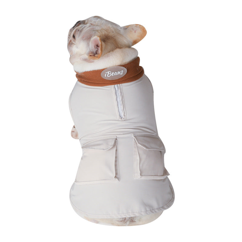 Cargo-pocket Pet Wrap-Around Jacket