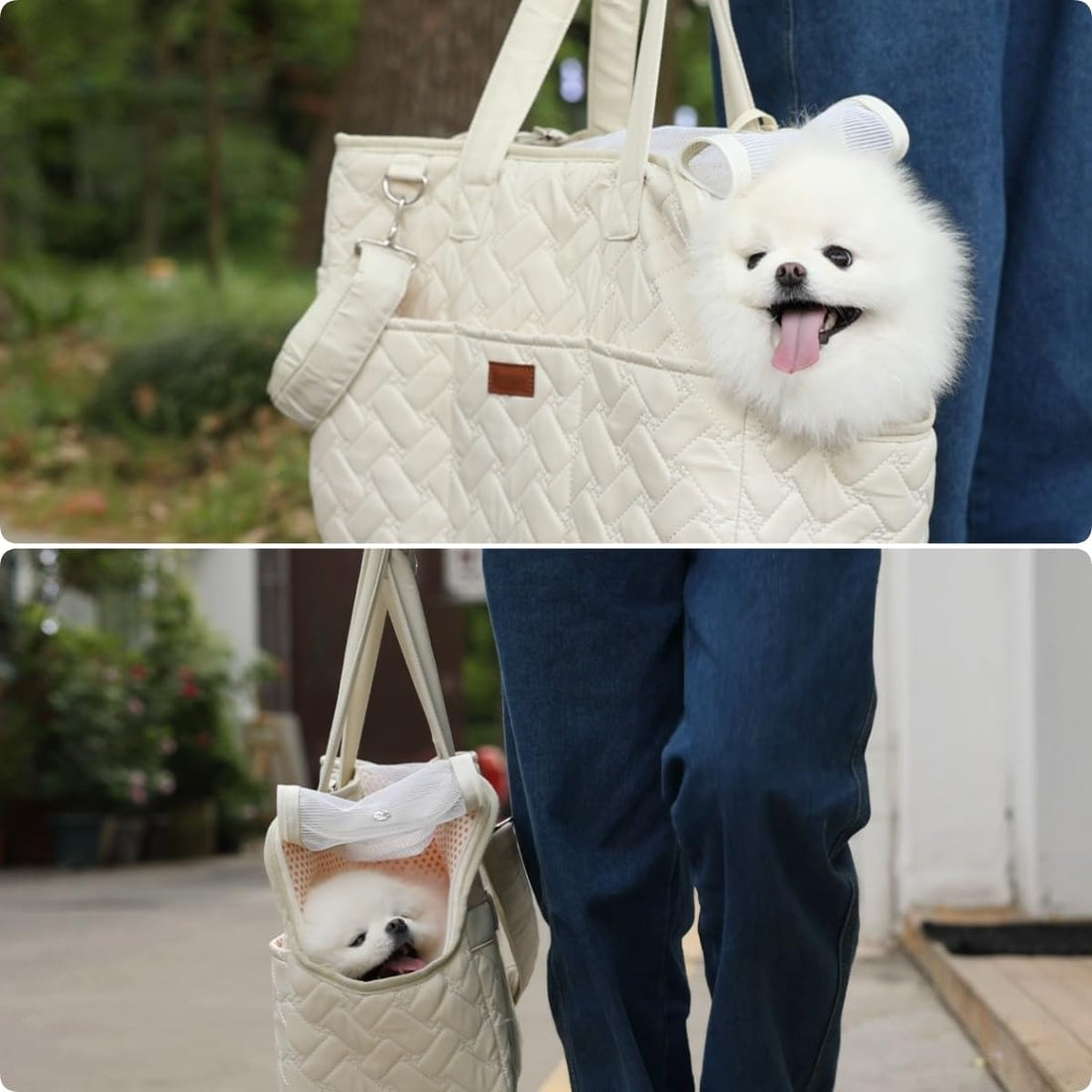 Breathable Cushioned Mesh Pet Carrier Handbag