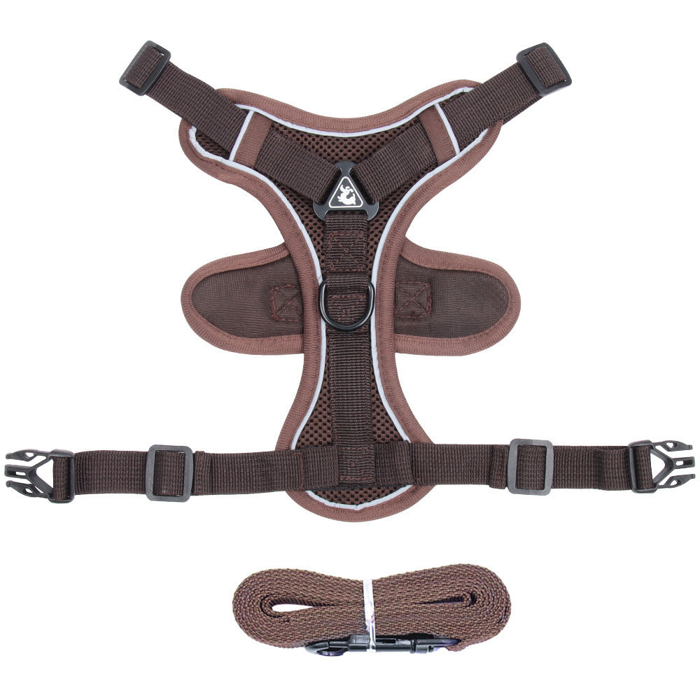 Pet Harness Vest Chest Strap With Leash Set