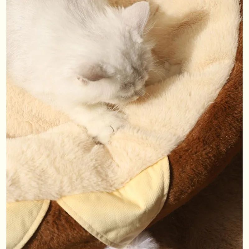 Pet Sofa Style Round Warm Sleeping Cushion Bed Nest
