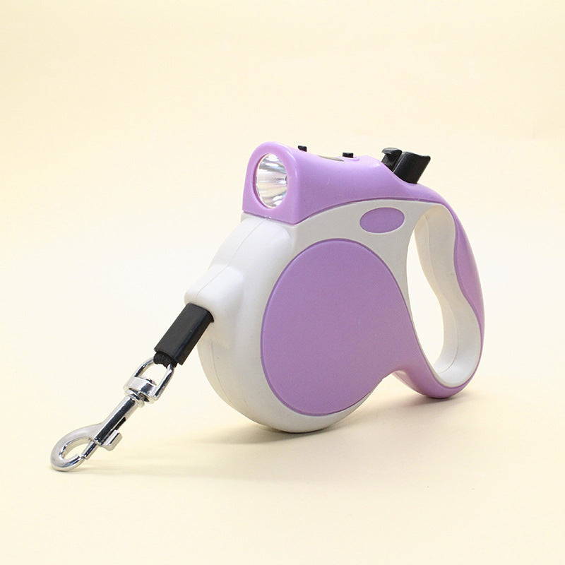 LED Light Retractable Pet Rope Control Leash