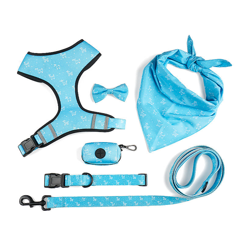 Pet Bow Harness Leash Set