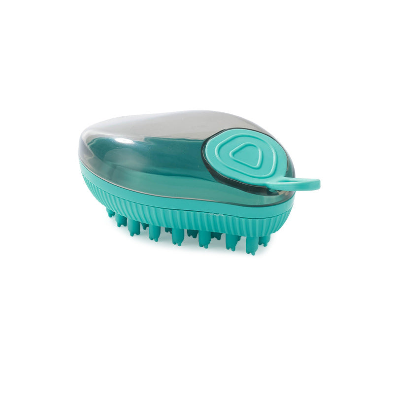 Pet Silicone Bath Shampoo Dispenser Massage Brush Grooming Tool