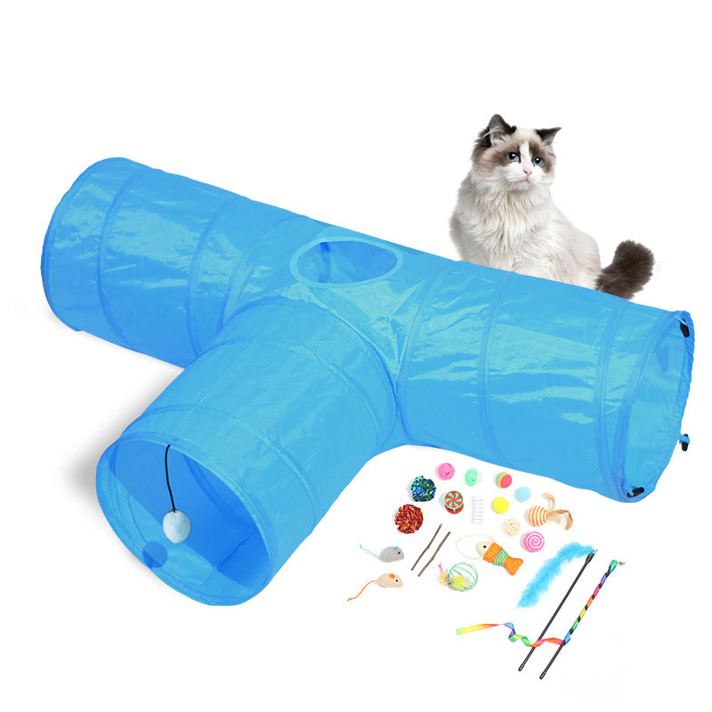Pet Foldable Tunnel Climbing Path Toy System