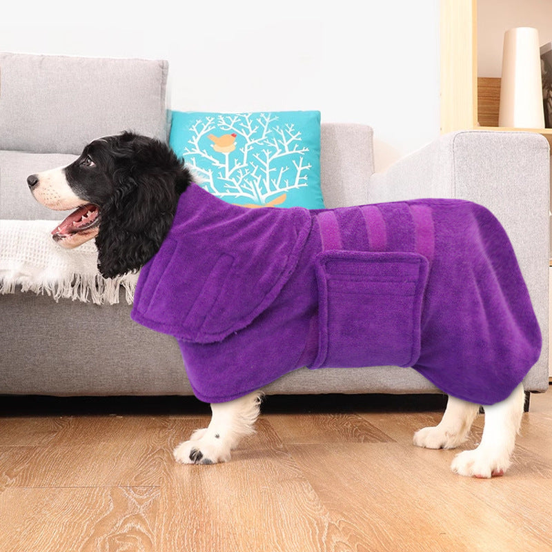 Pet Super Absorbent Quick Drying Fiber Bath Towel Set