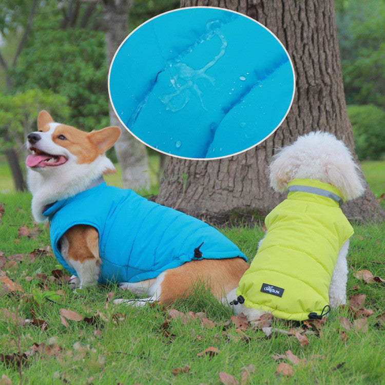 Pet Thickened Waterproof Outdoor Reflective Jacket