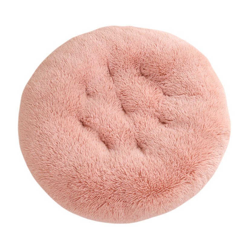 Pet Round Plush Warm Sleeping Bed Mat House