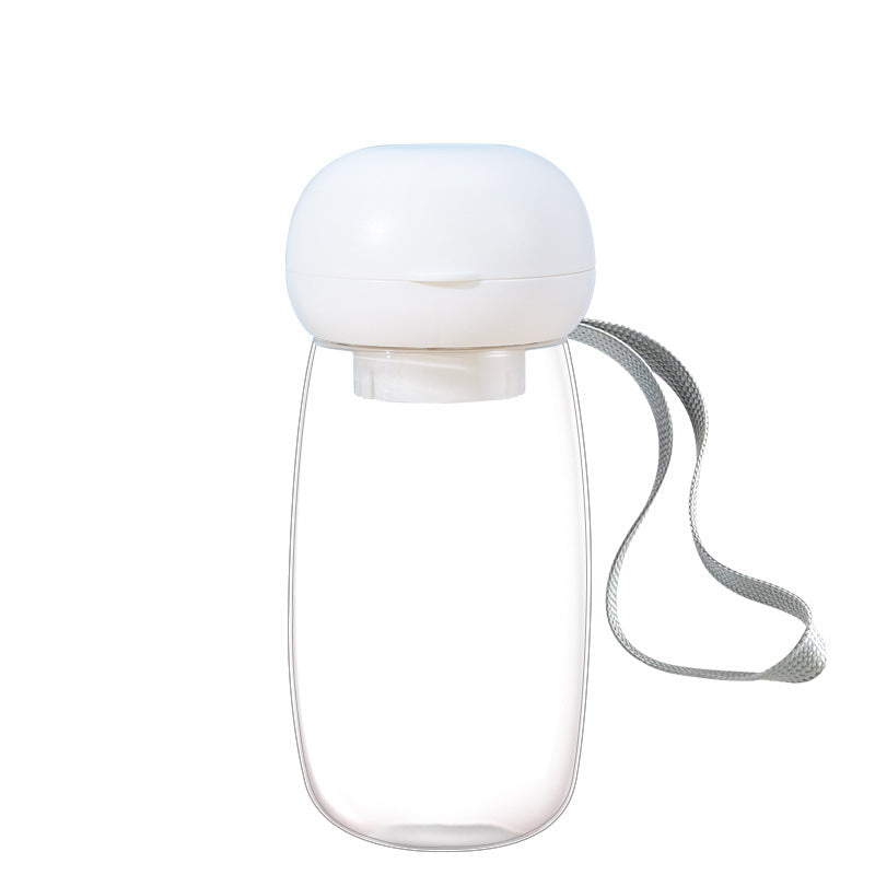 Pet Portable Water Bottle Travel Drinking Cup Feeding Bowl Lanyard