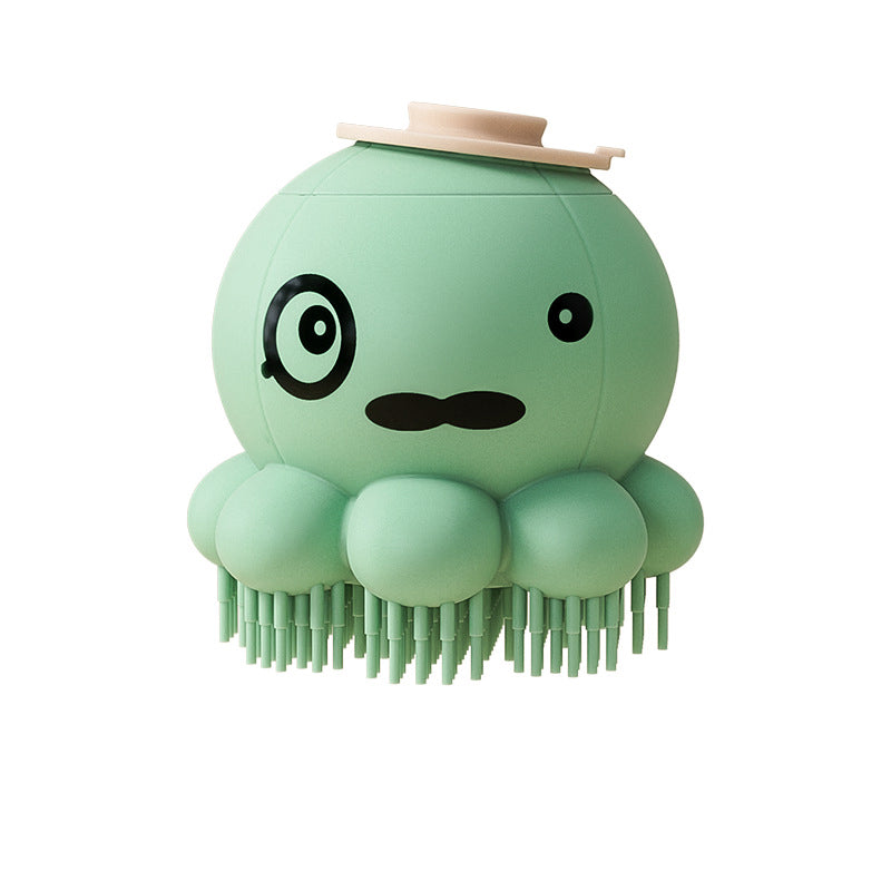 Pet Silicone Bath Brush Massage Grooming Body Wash Comb Tool