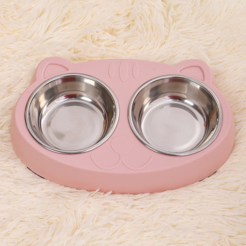 Pet Feeding Bowl Water And Food Rice Basin