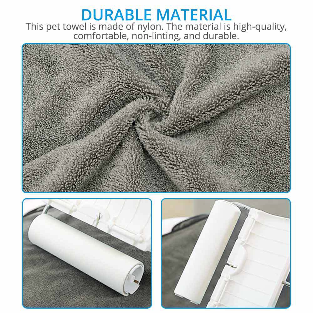 Pet Super Absorbent Bathrobe Bath Towel Set