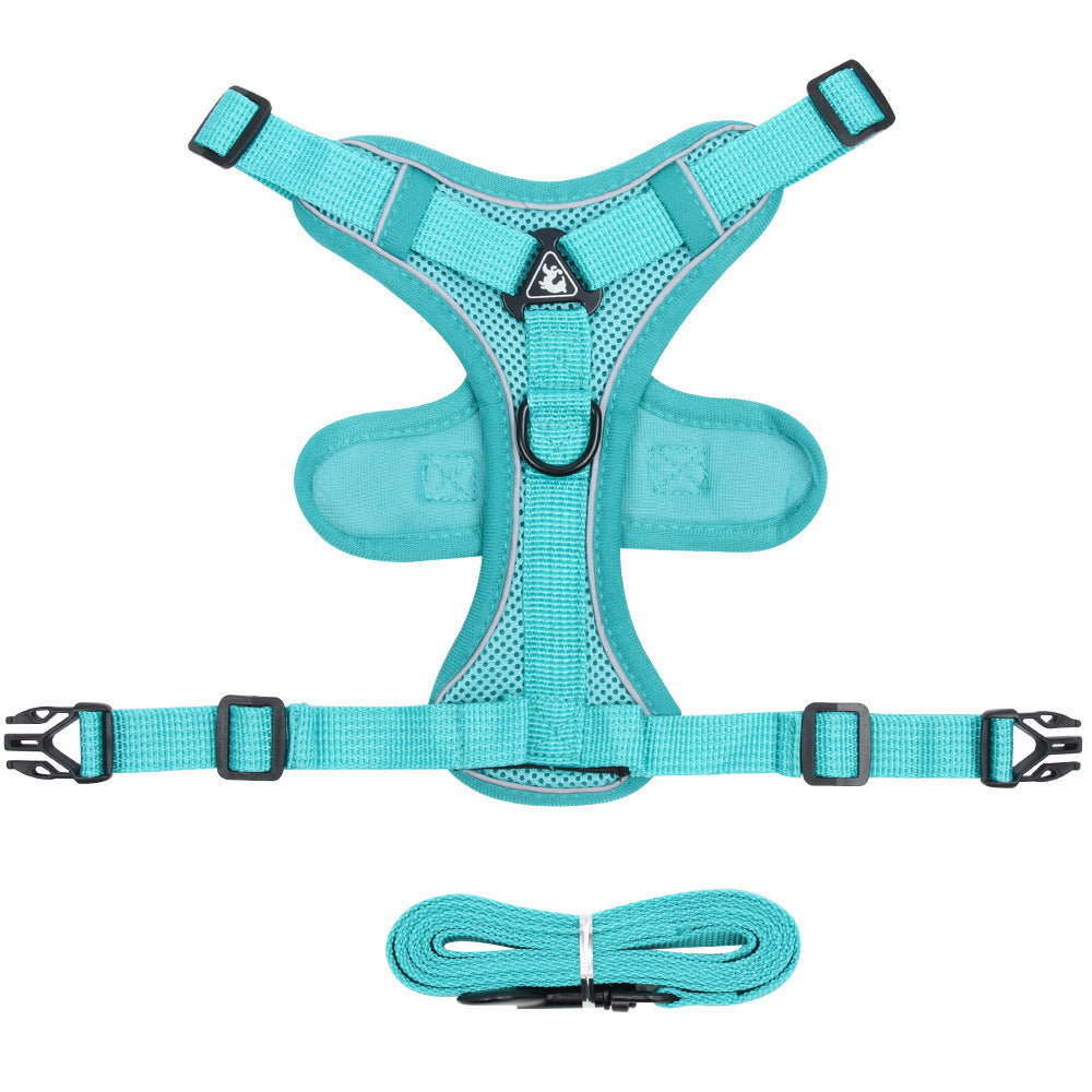 Pet Harness Vest Chest Strap With Leash Set