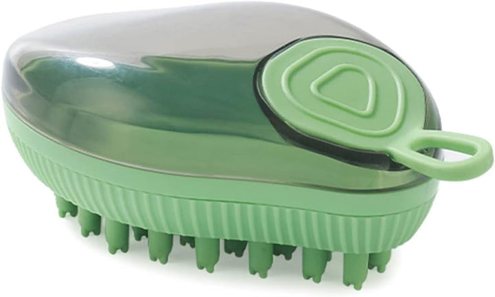 Pet Silicone Bath Shampoo Dispenser Massage Brush Grooming Tool