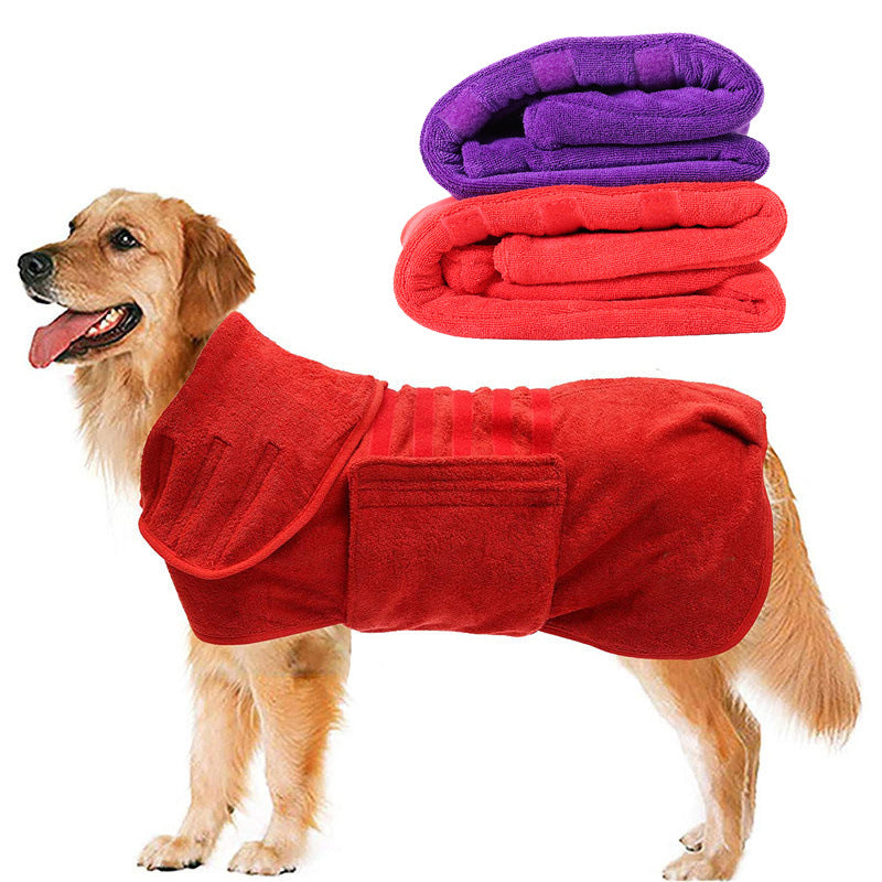 Pet Super Absorbent Quick Drying Fiber Bath Towel Set