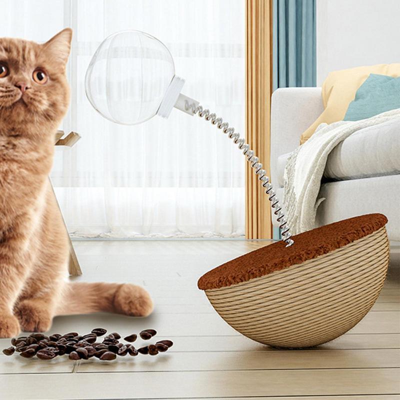 Pet Interactive Auto Balancing Puzzle Ball Slow Feeding Toy Set