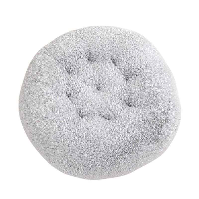 Pet Round Plush Warm Sleeping Bed Mat House