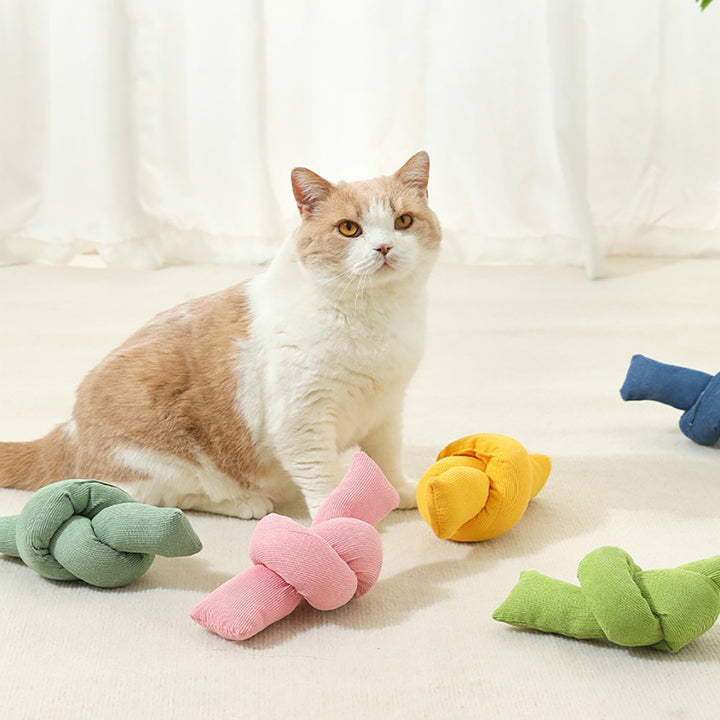 Pet Natural Cotton Rope Knot Chew Tug Toy