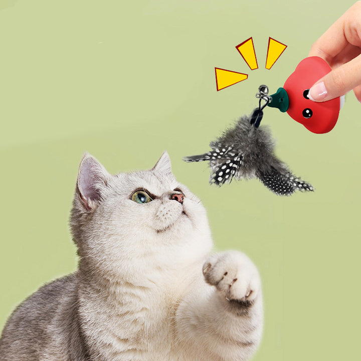 Pet Suction Cup Retractable Wand Teaser Exercise Toy Set