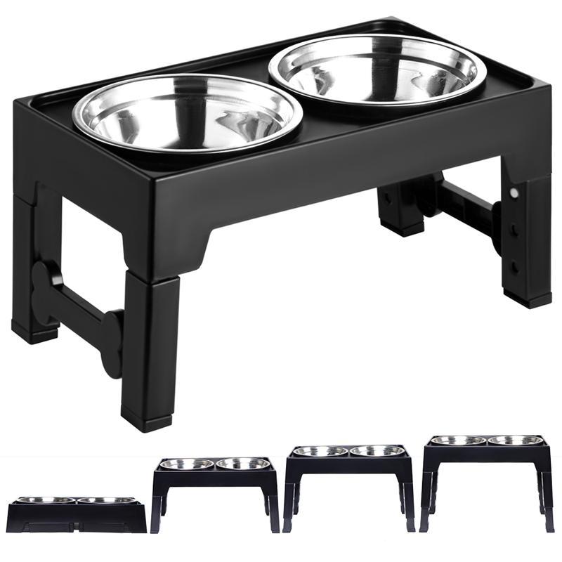 Pet Elevated Feeding Bowl Neck Support Anti Spill Stand