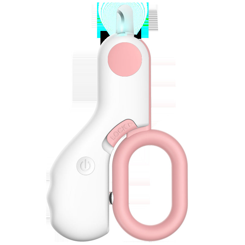LED Illuminated Pet Mini ABS Nail Trimmer Grooming Tool