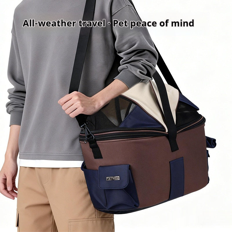 Foldable Canvas Bicycle Rear-Seat Carrier/Bag
