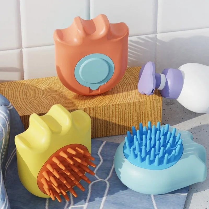 Pet Bath Massage Brush Shampoo Box Cleaning Comb Grooming Tool