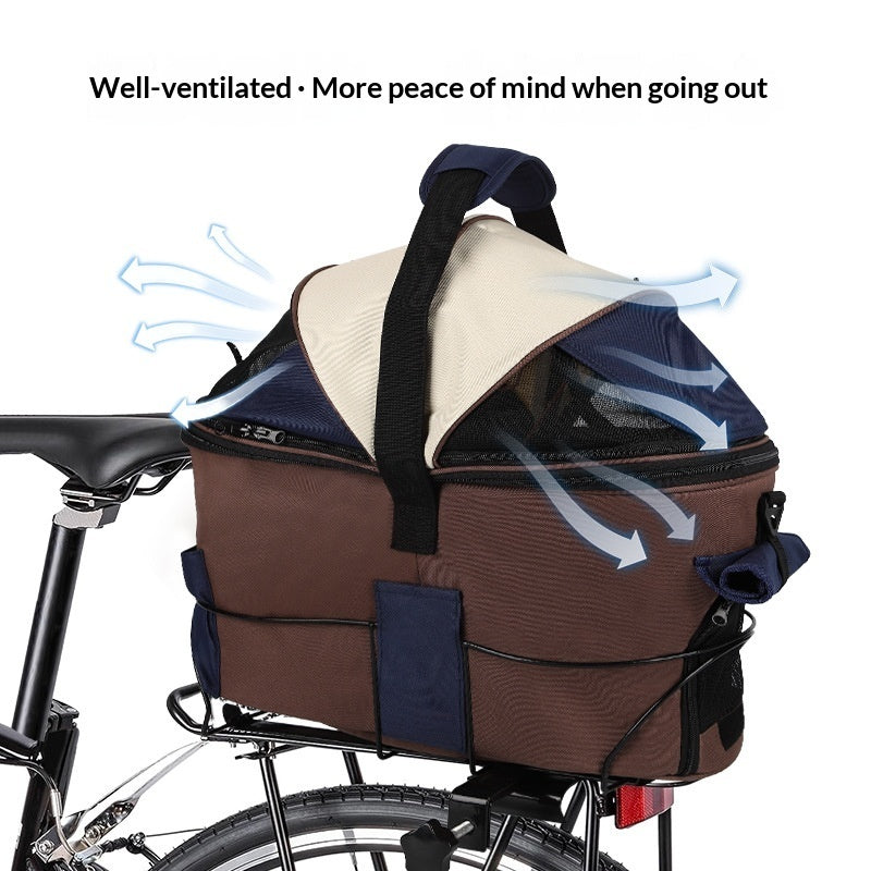 Foldable Canvas Bicycle Rear-Seat Carrier/Bag