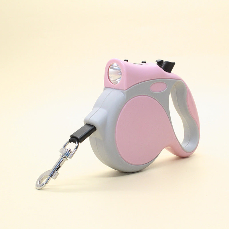 LED Light Retractable Pet Rope Control Leash