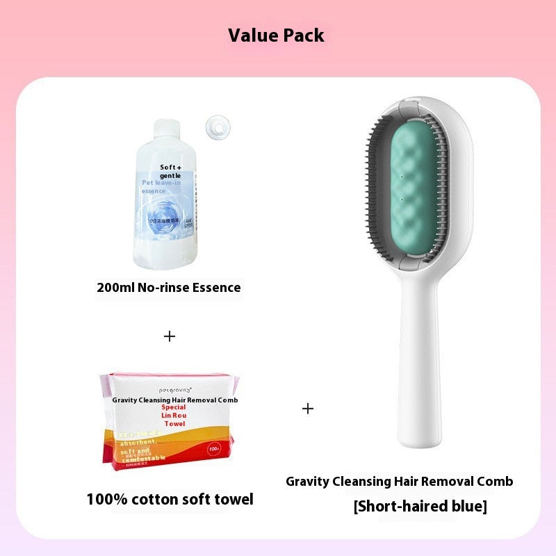 Pet Grooming Brush Dematting Floating Hair Remover Cleaning Tool