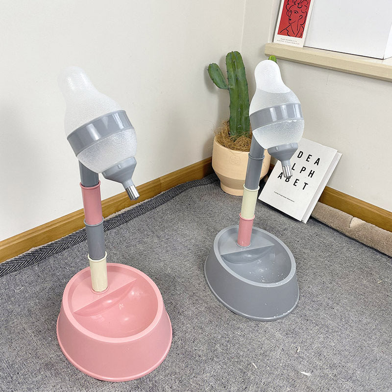 Pet Automatic Water Dispenser Adjustable Height Fountain Feeder Bowl