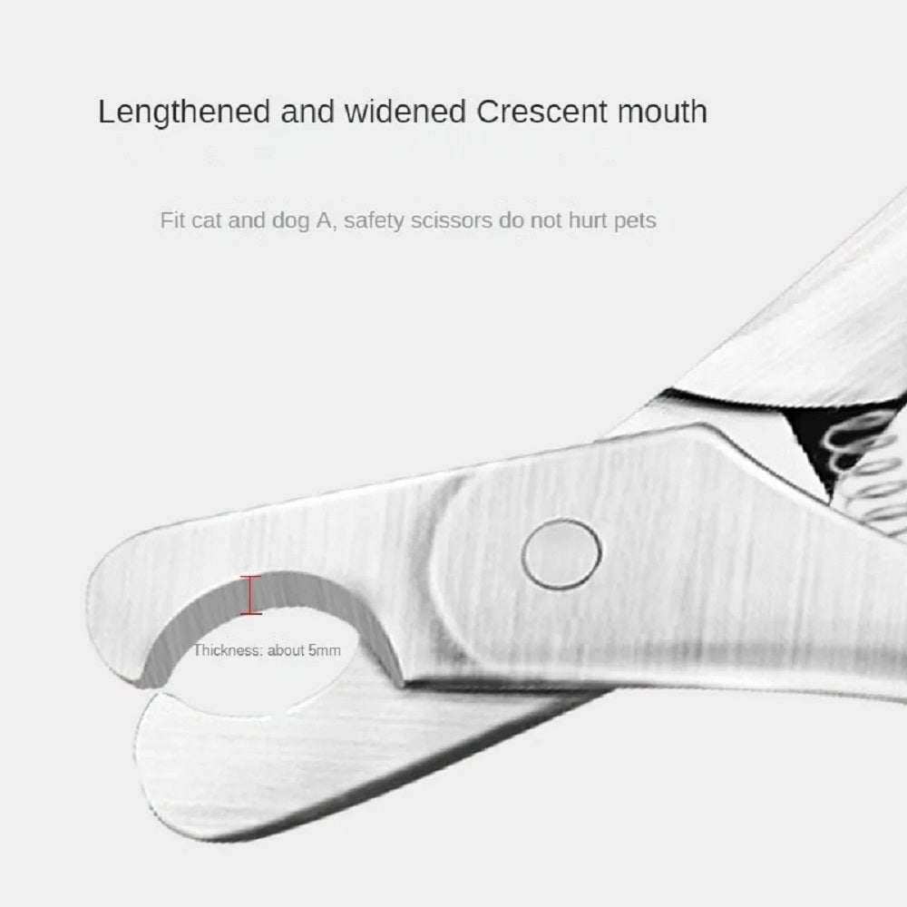 Pet Nail Clipper Professional Safety Stainless Steel Grooming Tool