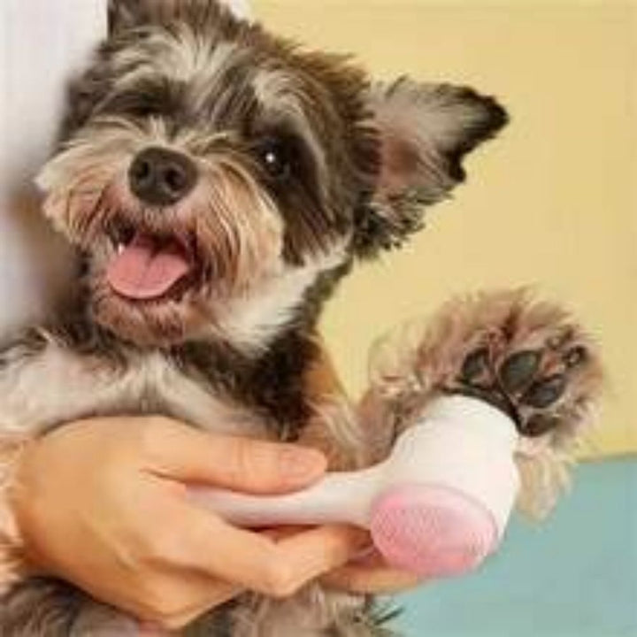 Gentle Nylon Pet Grooming Brush Massage And Cleaning Tool