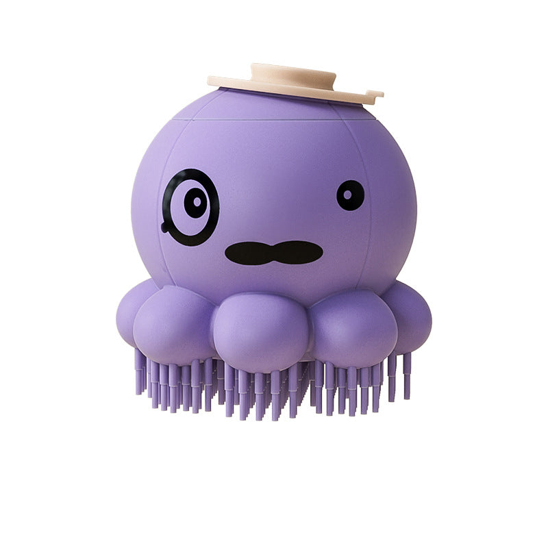Pet Silicone Bath Brush Massage Grooming Body Wash Comb Tool