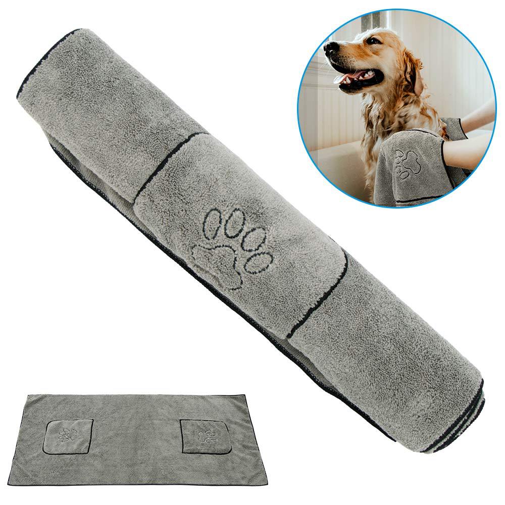 Pet Super Absorbent Bathrobe Bath Towel Set