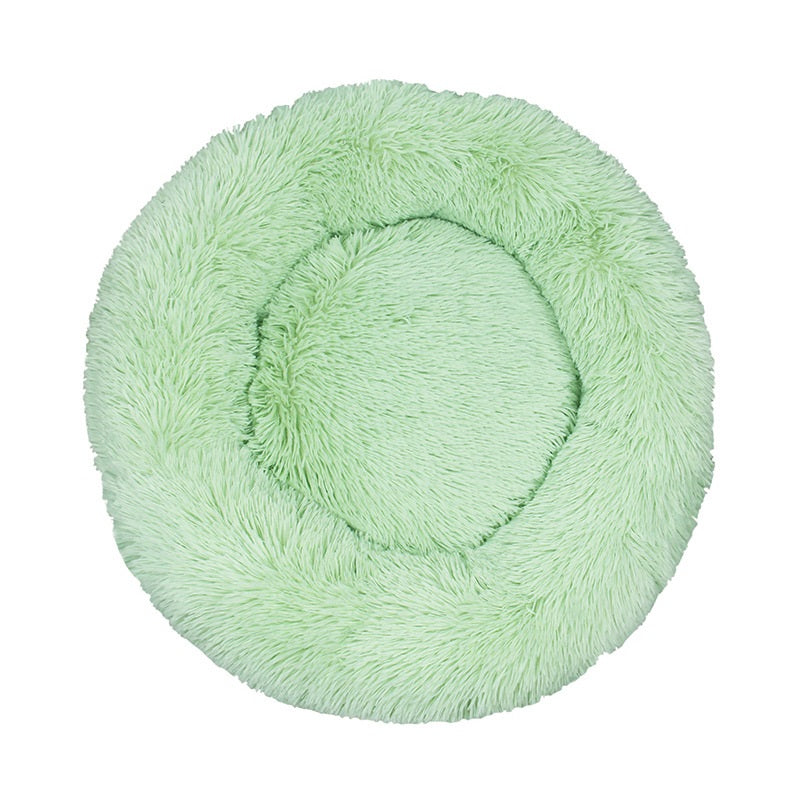 Pet Round Cotton Winter Warm Sleeping Bed Kennel Set